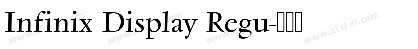 Infinix Display Regu字体转换